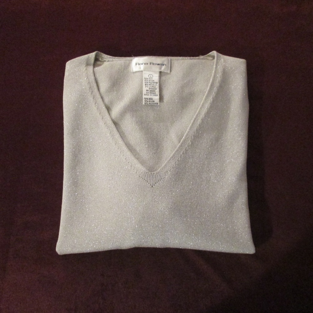 RENA ROWAN SILVER SWEATER